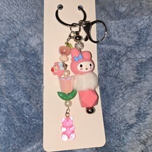Handmade Cute Pink My Melody Keychain/Bag Charm